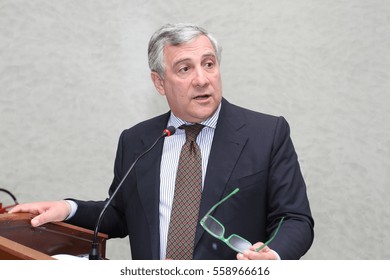 Cassino - Italy - 06.21.2014 - Antonio Tajani Speaks At A Conference Of Forza Italia