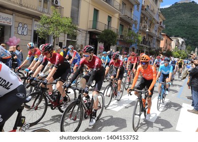 Cassino, Italy - May 16, 2019: The 102th Tour Of Giro D'Italia Cassino-San Giovanni Rotondo