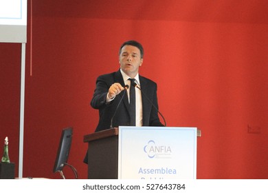 Cassino - Italy - November 24, 2016 - Matteo Renzi Speaks To Industry And Workers To Fca Conference