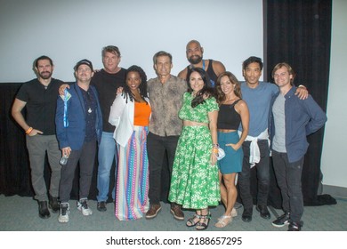 Cast and" Crew of "Salvage Marines" at the 2022 annual Comic Con International Convention panel for "Salvage Marines" on July 21, 2022 in San Diego, CA.