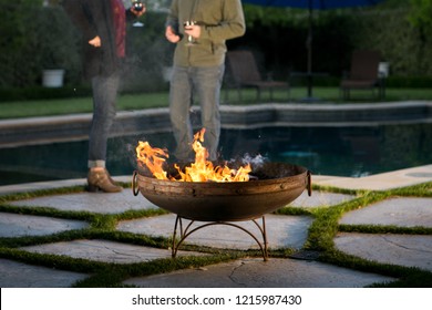 Cast Iron Fire Pit With Friends