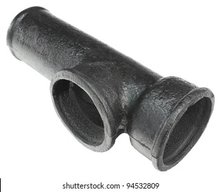 A Cast Iron Fitting - A Draining Tee Pipe