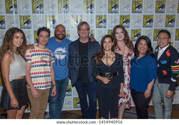 Cast Superstore Attends 2019 Comiccon International Stock