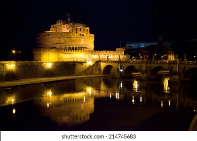 Castel Santangelo At Night