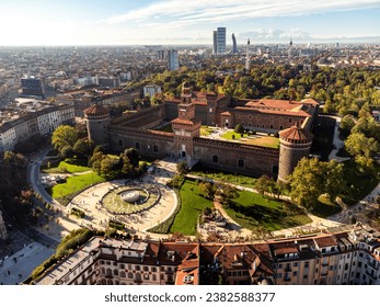 Castello Sforzesco, Sforza Castle, Milano city, Milano historic, Castello di Porta Giova 