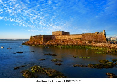 Castelo De San Anton In La Coruna Of Galicia Spain