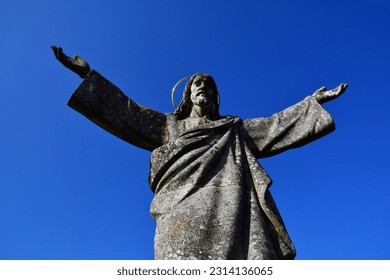 Castelo Rodrigo, Portugal - march 30 2022 : a statue of Christ - Shutterstock ID 2314136065