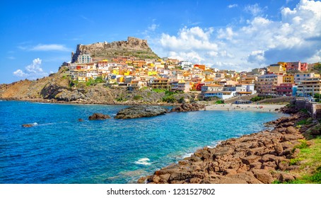 Castelsardo Town And Commune In Sardinia, Province Of Sassari, Italy. 