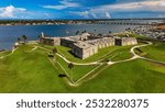 Castillo de San Marcos National Monument in St. Augustine, Florida USA Historical Landmark