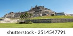 Castillo San Felipe de Barajas, fortress in the strategic location of Cartagena de Indias city on the Caribbean coast of Colombia.