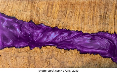 Casting Epoxy Resin Stabilizing Maple Wood Background Texture