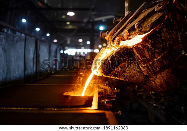 Casting Melting Molding Foundry Bucket Hot Stock Photo (Edit Now ...