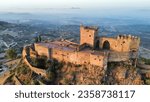 Castle of Alburquerque. A fortress from the late Middle Ages that stands on a hill above the town of Alburquerque in Badajoz, Extremadura. The fortress is also known as Castillo de Luna