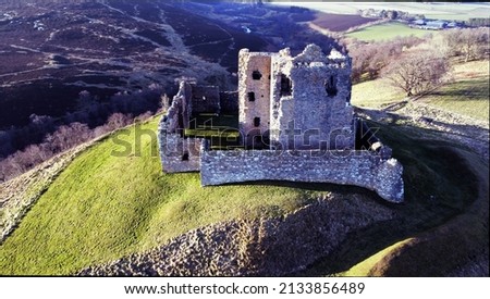 Castle Auchindoun Moray ruins Landscape
