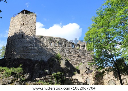 Castle of Bernstein in Alsace