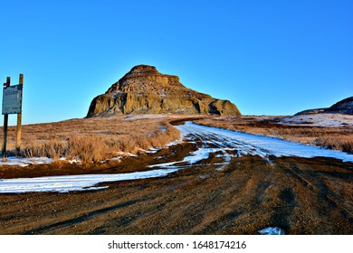 Castle Butte In Southern Saskatchewan, Canada