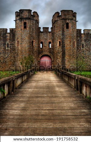 Castle in Cardiff (Wales), HDR-technique