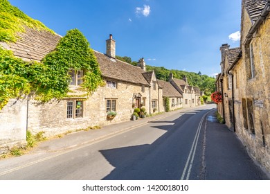 Castle Combe Village In Cotswolds England UK