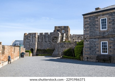 Castle Cornet at Saint Peter Port - the capital of Guernsey in the Channel Islands near Normandy. 