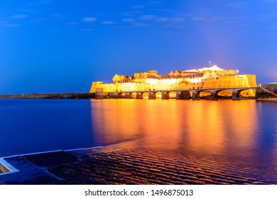 Castle Cornet St Peter Port Guernsey At Night