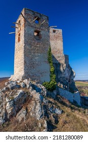 The Castle Of Csesznek Lies In The Bakony Between Gyor And Zirc In The Village Of Csesznek. The Castle Was Constructed After The Mongol Invasion Of Europe Around 1263 In A Period.