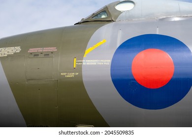 Castle Donington, UK 09 16 2021 Cold War RAF Bomber Cockpit