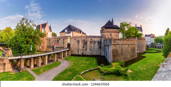 Castle Of The Dukes Of Brittany (Chateau Des Ducs De Bretagne) In Nantes, France