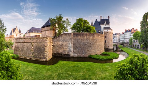 Castle Of The Dukes Of Brittany (Chateau Des Ducs De Bretagne) In Nantes, France