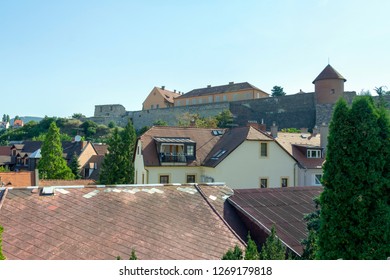 The Castle Of Eger In Hungary On A Summer Afternoon.