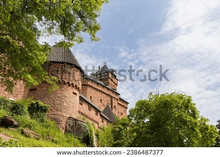 Castle Haut-Koenigsbourg famous Castle near Orschwiller in Alsace in France