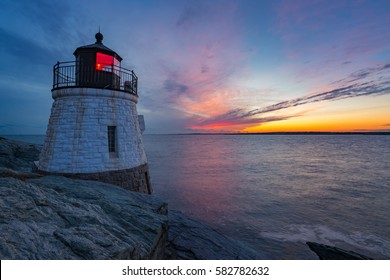 Castle Hill Lighthouse In Newport