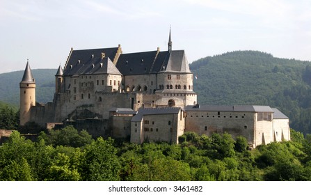 Castle located in Luxembourg in the small town of Vianden