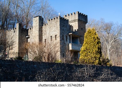 A Castle In Loveland Ohio During Winter