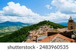 Castle and medieval village of Monteverde Irpino, Avellino, Campania. Italy