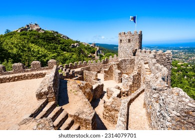Castle of the Moors or Castelo dos Mouros is a hilltop medieval castle in Sintra town near Lisbon, Portugal