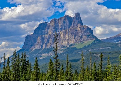 Castle Mountain In Banff Alberta Canada