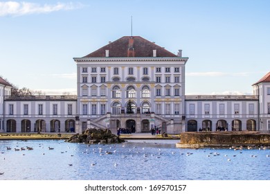 Castle Nymphenburg In Munich Germany In The Winter