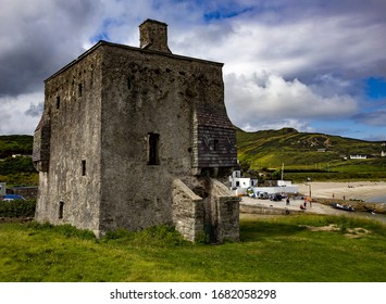 The Castle Of The Pirate Queen Grace O'Malley On The Clare Island In Clew Bay