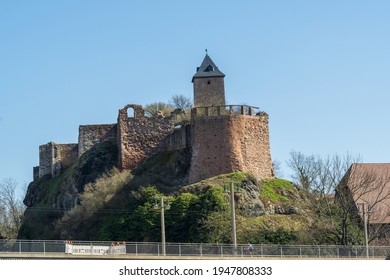 Castle Ruins In Halle Saale Germany