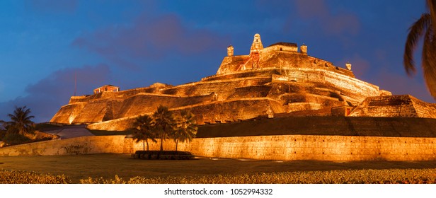 Castle Of San Felipe Cartagena Colombia Nocturne