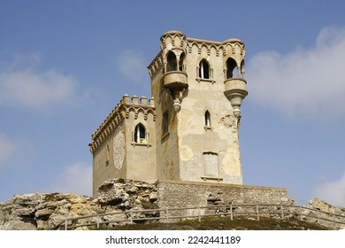 The castle of Santa Catalina, emblematic place of the Spanish town of Tarifa, located in the south of Europe in the province of Cadiz in Andalusia