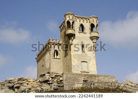 The castle of Santa Catalina, emblematic place of the Spanish town of Tarifa, located in the south of Europe in the province of Cadiz in Andalusia Foto stock © 