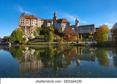 The Castle Of Sigmaringen On The Danube In The State Baden-Württemberg, Germany