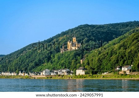 Castle Stolzenfels, Koblenz, Rhineland-Palatinate, Germany, Europe.
Stolzenfels Castle is a former medieval fortress near Koblenz.    