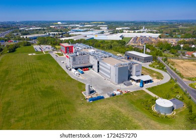 Castleford UK, 6th May 2020: Aerial Photo Of The Haribo Factory Located In The Town Of Castleford In West Yorkshire In The UK, Showing The Main Food Factory On A Sunny Summers Day