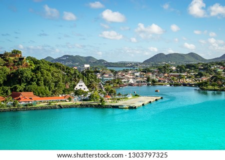 Castries, St Lucia cruise port.