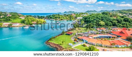Castries in St Lucia, Eastern Caribbean