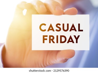 Casual Friday - Relax Dress Code On Friday