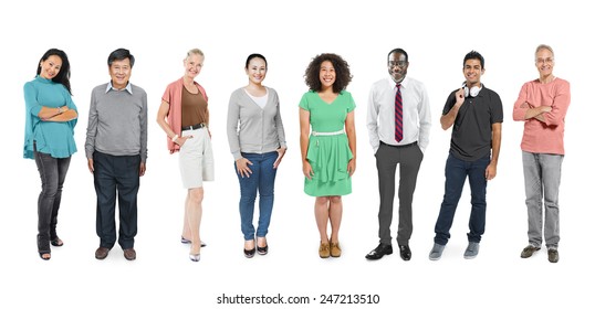 Casual Group Diverse People Social Variation Stock Photo 247213510 ...