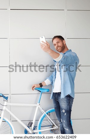 Similar – Image, Stock Photo Casual guy Lifestyle Style